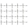 Micro Traders 20pcs 6x7# 28x25mm 44LBs Heavy Duty 3 Way