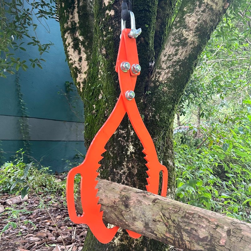 2 Serrated Claw Hook,Log Lifting Tongs, Heavy Duty Grapple Timber