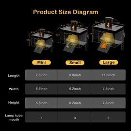 Clioran Clioran Turtle Basking Platform with Light,7.8*5.5*5.5inch Mini Land Elevated Topper Decor,Red Eared Slider Hanging Habitat Enclosure Cage,Cuckold Tank with Lid,House for Semi Aquatic Baby Terrapin