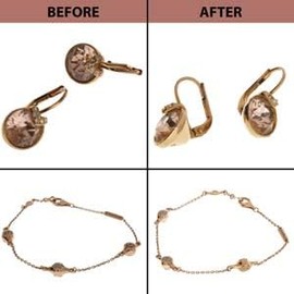 The Beadsmith Gold Polishing Cloth – Jewelry Aid – Removes Tarnish & Polishes – Anti-Tarnish Properties Protect Gold – Reusable Cloth, No Scratching, Non-Abrasive – 7.5 x 5 Inches