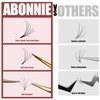 ABONNIE Premade Eyelash Extensions - 400 Fans, 5D, 12mm, 0.07