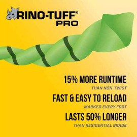 Fits select corded and all cordless and gas trimmer brands Universal Fit .080 In. X 320 Ft. Pro Twisted Line for Gas, Corded and Cordless S