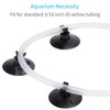 Pawfly 20 Piece Black Aquarium Suction Cup Clips 3/16" Airline