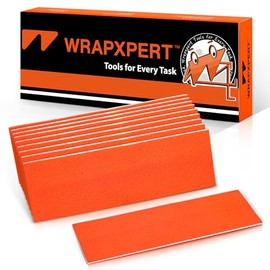 WRAPXPERT - Fieltros de escobillas, cinta de fieltro naranja con respaldo adhesivo para 4 pulgadas, pulidor de vinilo para kit de tinte d...