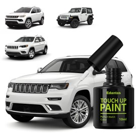 Edantas PW7/GW7 Bright White Touch Up Paint for Jeep Cars, Professional Auto Touch-up Paint Scratch Repair Kit, Automotive Paints Exact Match Compatible with Grand Cherokee/Grand Wagoneer/Wrangler