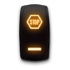Stop - Orange - Stark 5-PIN Laser Etched LED Rocker