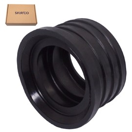SKIR'CO Rubber Sleeve for Drain Pipe Pipe Connector Pipe Adapter Reducer 50 x 40 mm Black Pack of 5