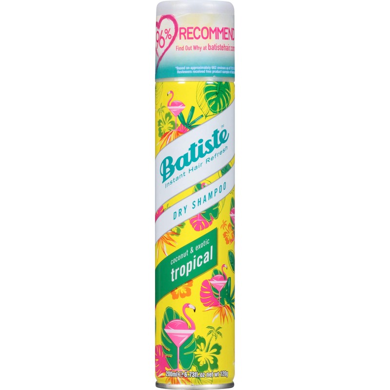 Batiste Dry Shampoo, Tropical, 6.73 Ounce (Packaging May Vary)