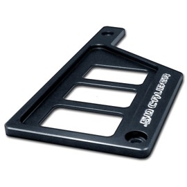 50 Caliber Racing 3 Switch Dash Panel Only LH Left Side Billet Aluminum Black Powdercoated Without Waterproof Illuminated Switch fits RZR XP1000 [5357E10]