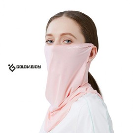 Summer Cooling Earloop Scarf & Neck Gaiter for Cycling XTJ27 Purple