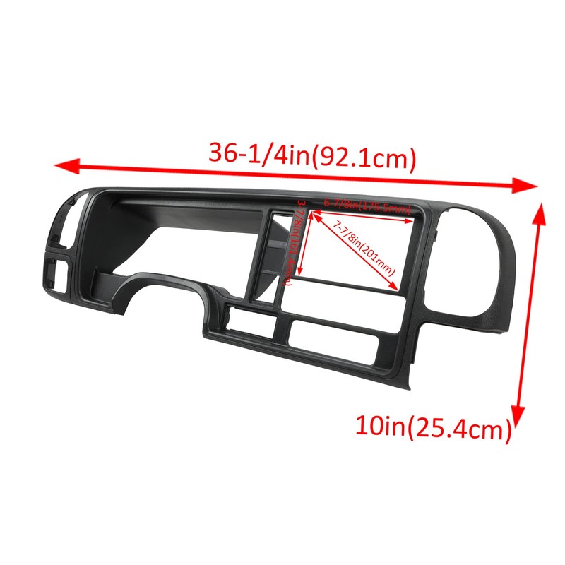 HECASA Double Din Dash Panel Kit Compatible with 1995-2002 GMC