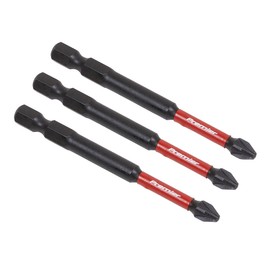 Sealey AK8258 3pc 75mm Pozi #2 Impact Power Tool Bit Set