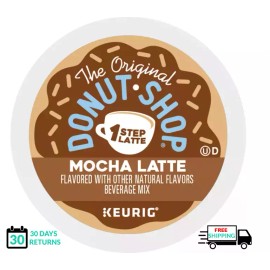 The Original Donut Shop  Donut Shop Mocha 1 One Step Latte Keurig Coffee K-cups   - 20 K-cups