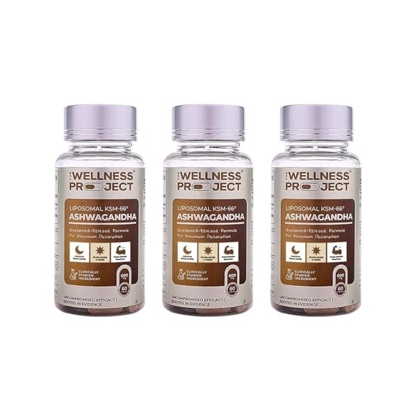 The Wellness Project (TWP Liposomal KSM-66® Ashwagandha 600mg (Root-only Extract)