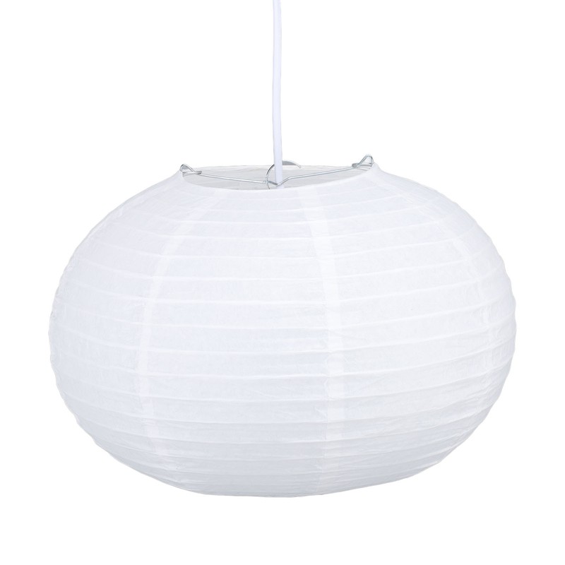 White Round Paper Lantern Light Decorative Soft Light Easy to