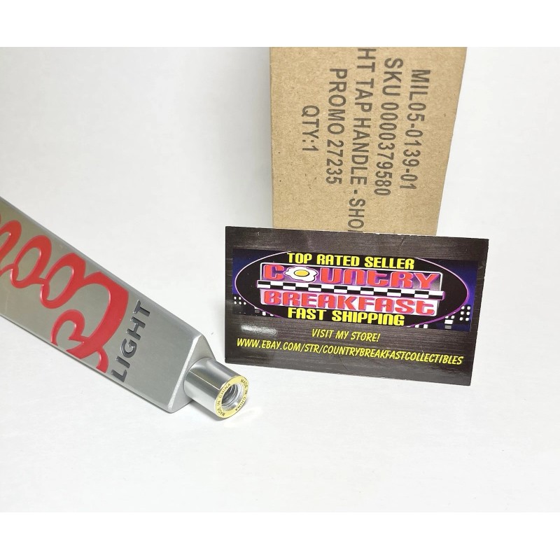 Coors Light Recycled Aluminum Logo Beer Tap Handle 7” Tall