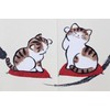 Narumik 10-184 Noren Maneki Neko Fukuyoko, 33.5 x 59.1 inches