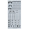 Hi Q Parts 01 Tattoo Decals, Hearts, 1 Sheet, Plastic Model Decals, blk