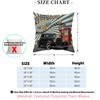 Doobicy Vintage Car Throw Pillow Covers 16x16 Set of 2