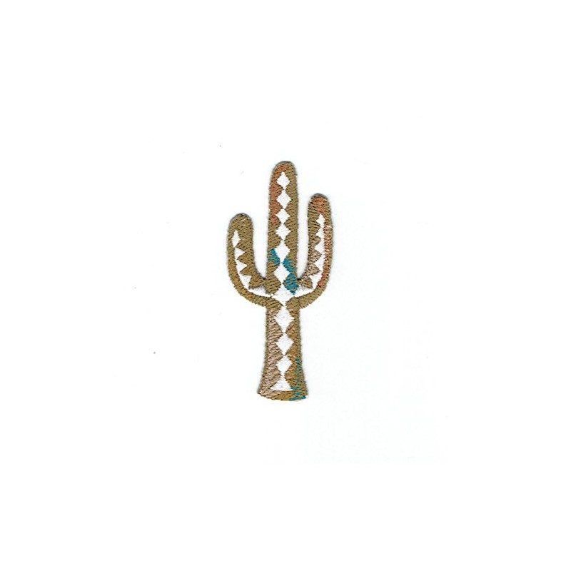 Saguaro Cactus - Southwest Style- Embroidered Iron on Patch