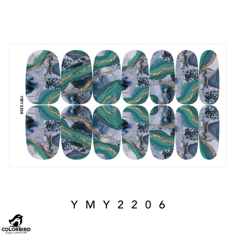 COLORBIRD Nail Sticker Marble Mineral Design Paste Manicure Cute Art