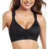 DotVol Women's Non-Wired Post-Operative Bra, Front Closure, Strong Hold Bra,