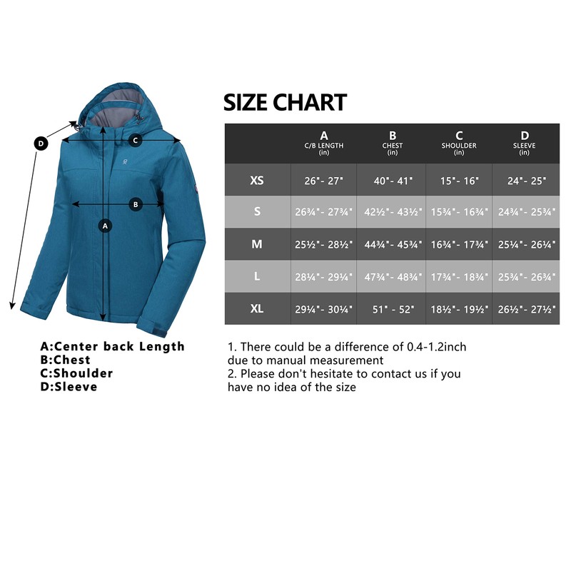 Little Donkey Andy Women's Waterproof Outdoor Ski Jacket Windproof Warm
