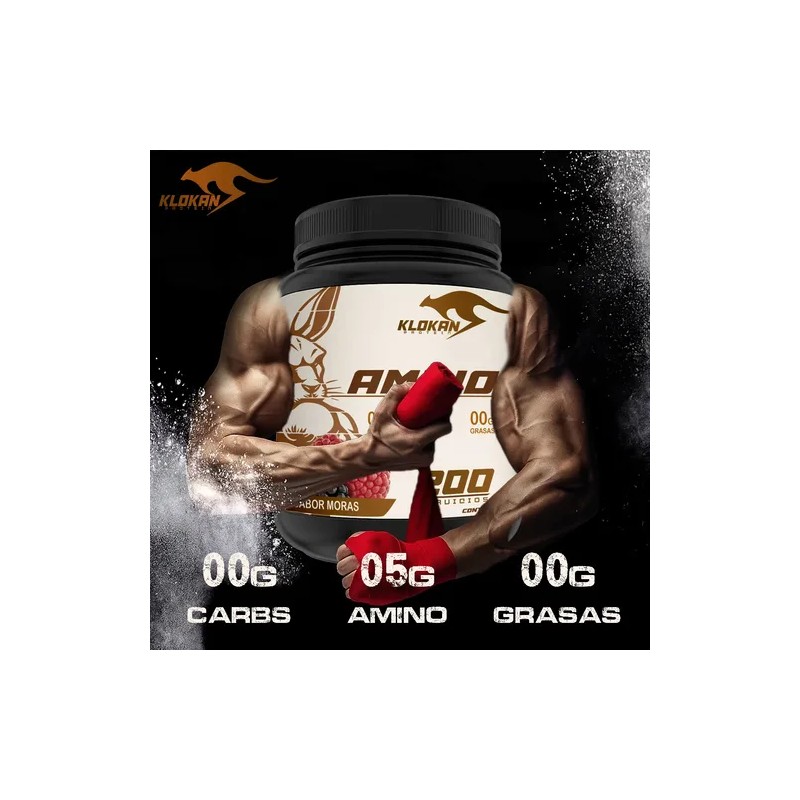 Aminoácidos En Polvo Klokan 1kg 200 Servicios Varios Sabores
