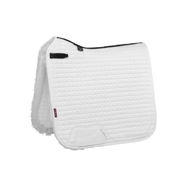 LeMieux Dressage Sensitive Square Saddle Pad - English Saddle Pads for Horses - Equestrian Riding Equipment and Accessories (White - Large)