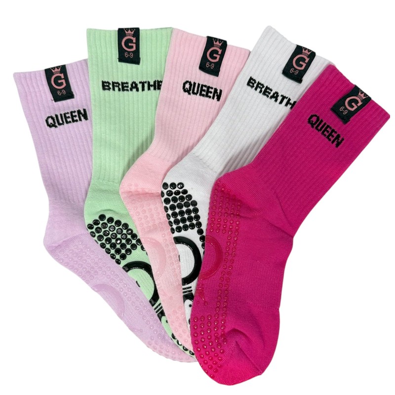 Pilates Grip Socks Yoga Socks with Grips for Women, Non-Slip