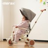 Merax 7-in-1 Foldable Toddler Tricycle Removable Pedal, Canopy and Guardrail