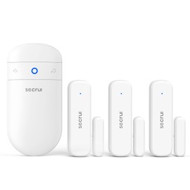 SECRUI Door Chime, Wireless Door Sensor Chime with 500ft Range, 52 Chimes, 5 Adjustable Volumes (White 1T3)