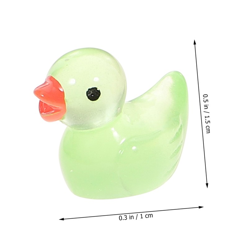 Outanaya 50pcs Luminous Miniature Duck Decorations for Party and Crafts