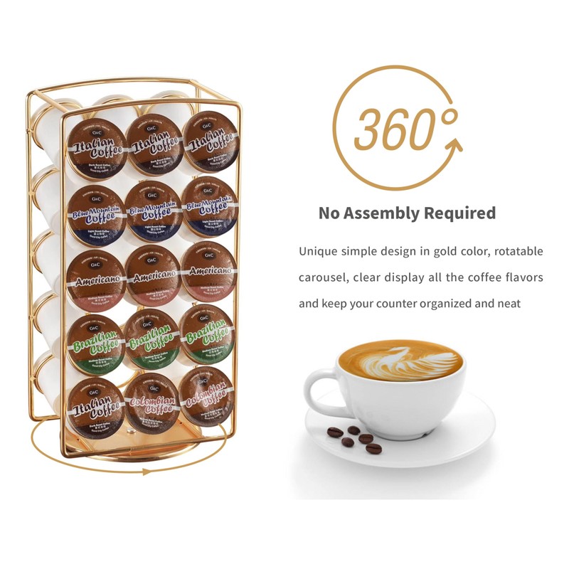Alessia Cara Tabletop K Cup Holder, Coffee Pod Stand Holder,