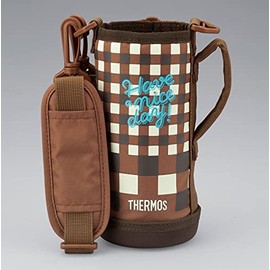 Thermos FJJ-800WF 2-Way Bottle Handy Pouch, Brown Check (BWC), Replacement Part