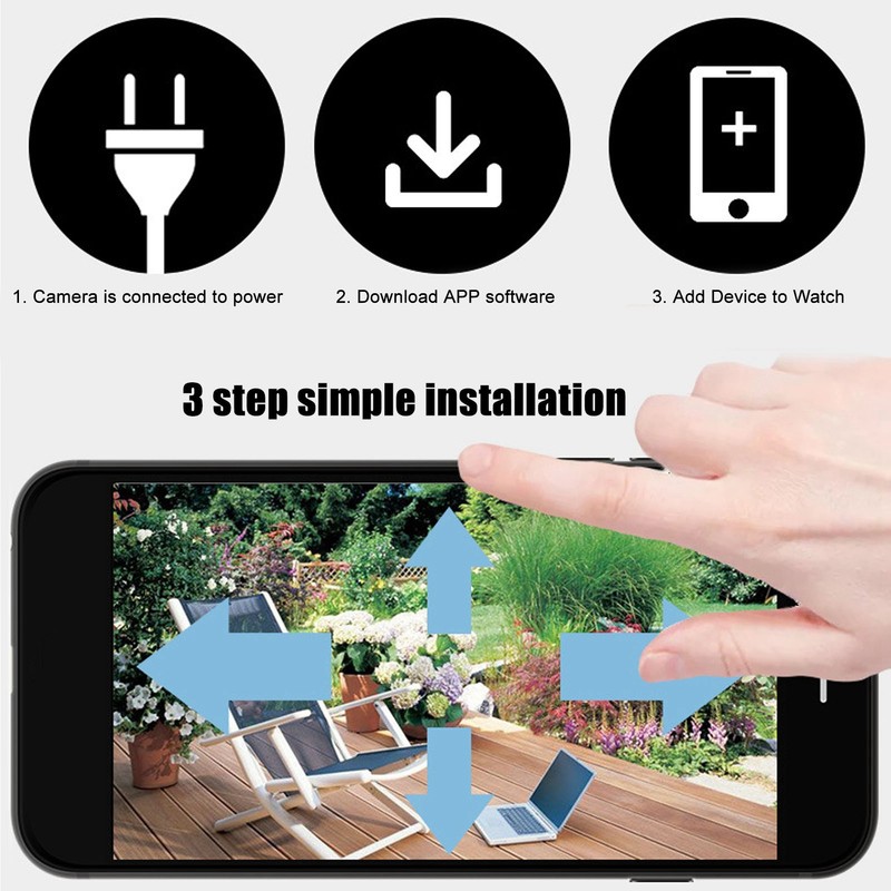 Wireless Smart Camera 2.4G WIFI 2MP 1080p Night Vision Motion