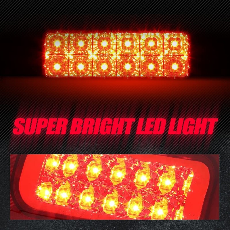 Auto Dynasty Dual Row LED Red 3rd Third Rear Tail