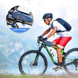 Unbranded Bike Phone Bag Waterproof Bike Pouch Bicycle Top Tube Phone Bag - Blue