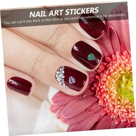 Healvian 50pcs Nail Art Canes for Manicure Decoration Leaf Patterns Vivid Colors for Creative Nail Design for Home