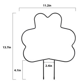 2 Pack Plant Trellis Indoor, 11.2" W x 13.7" H Small Trellis for Potted Plants, Decorative Trellis for Climbing Plants Indoor, Ideal for Vines on Tabletops, Balconies, Gardens and Lawns, Flower-Shaped