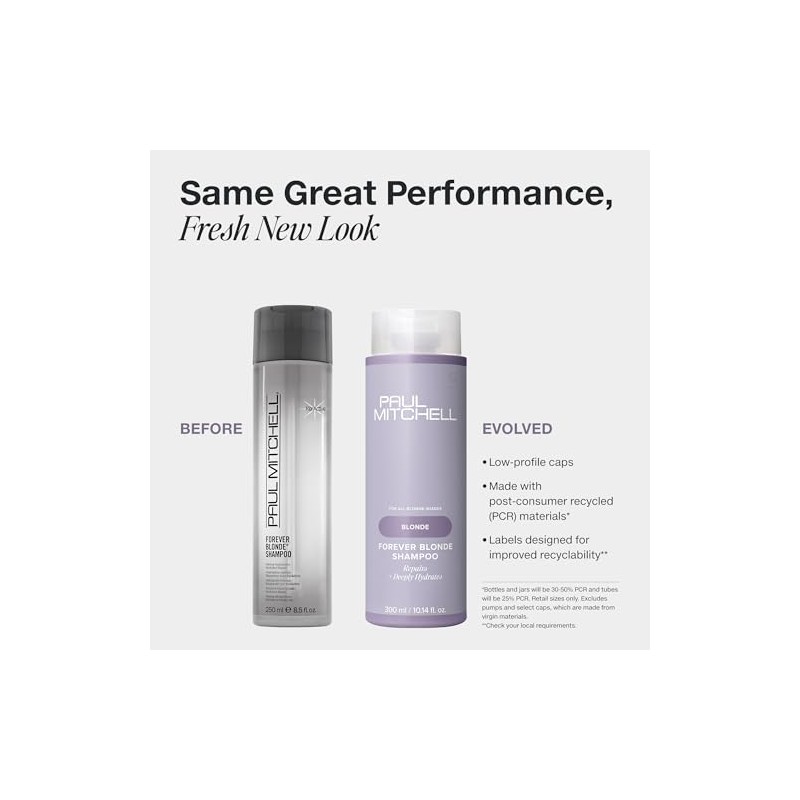 Paul Mitchell Forever Blonde Shampoo, Hidrata y Repara, Para Cabello