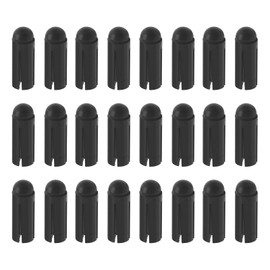 The Lord of the Tools 24Pcs 90 Degrees Dart Wing Protector Aluminium Alloy Dart Flight Protector Professional Competition Dart Accessories 3mmx8.5mm Black