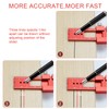 TMZDCJK Pocket Ruler Woodworking T-Ruler 3pcs Aluminum Woodworking Rulers Scribing