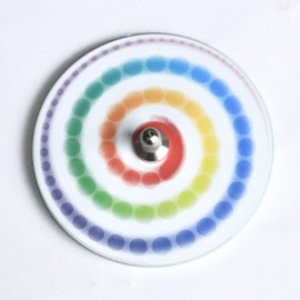 Rainbow Koma Beautiful CD Frame Educational Toy Craft Teaching Materials You Can Make Yourself, Japanese Good Toy Award Winning Toy, Beautiful Educational Toy, Design, Tops, Handmade, Color Changing, 1 Year, 2 Years, 3 Years, 4 Years, Made in Japan