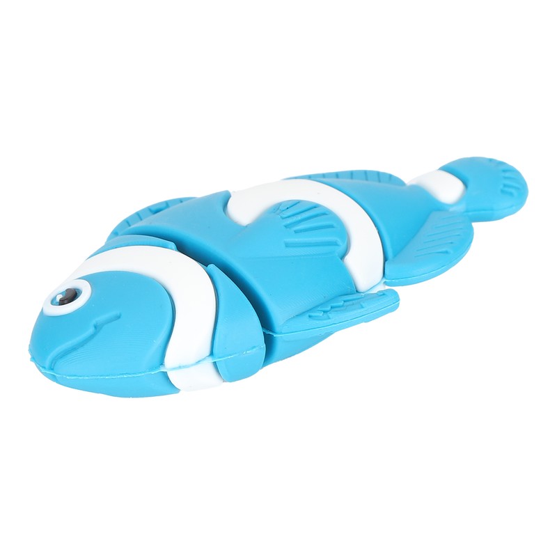 Cartoon U Disk Blue Clownfish Appearance High Speed Bulk Storage