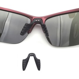 RALHAYWI Eyeglass Saddle Bridge Nose Pads，Glasses Replacement Anti Slip U Shape Nose Piece，Anti Slip Screw in Nosepads for Sunglasses Sport Glasses