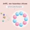 15mm (0.59") Colorful Silicone Beads Bulk for DIY Jewelry Necklaces