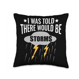 Gifts for Storm Chasing Fans & Tornado Hunter Storm Chasing Tornadoes Throw Pillow, 16x16, Multicolor