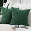 Madizz Set of 2 Decorative Pillow Covers Soft Corduroy Luxury