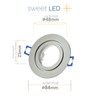 Sweet Led - Recessed spotlight 230 V made of aluminium